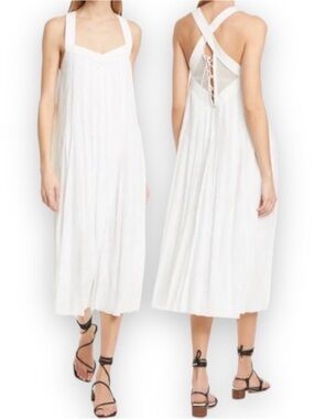 RAG & BONE Sabine Midi Dress White Size 0/XS